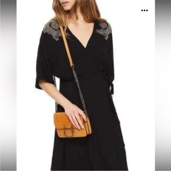 Black Dress with Beaded Dragon Accents - Picture 8 of 8